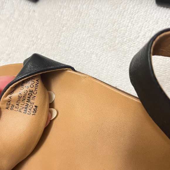 Steve Madden Boho Aida Sandal in Black Leather Wooden Flatform Platform Sandals - Picture 12 of 12